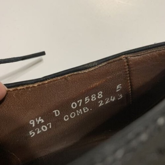 Allen Edmonds Sanford Oxfords Cap Toe Black Leather Men's Dress Shoes Size 9.5 D - Picture 7 of 12